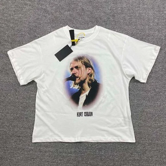 トップス GOD SELECTION XXX Tee White Kurt Cobain Fear of God | Shirts | For Gods Sake Kurt Cobain White Short